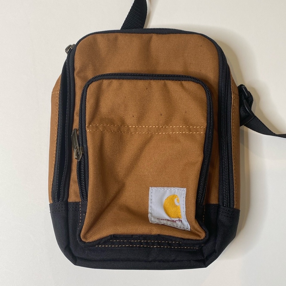 Carhartt Legacy Crossbody bodysling Gear Organizer bag brown with black accents - Picture 2 of 11